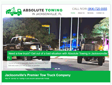 Tablet Screenshot of absolutetowinginjacksonville.com